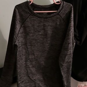 gray leggings & sweater matching set with thumb holes size xs